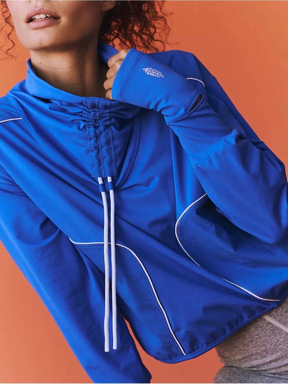 Free People Movement Athletic Pullover Hoodie with Drawstring